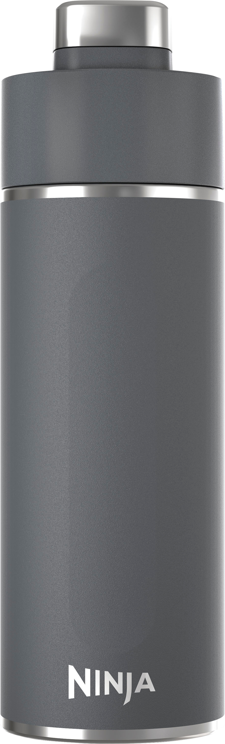 Angle View: Ninja - Thirsti 18oz. Travel Bottle - Charcoal Gray