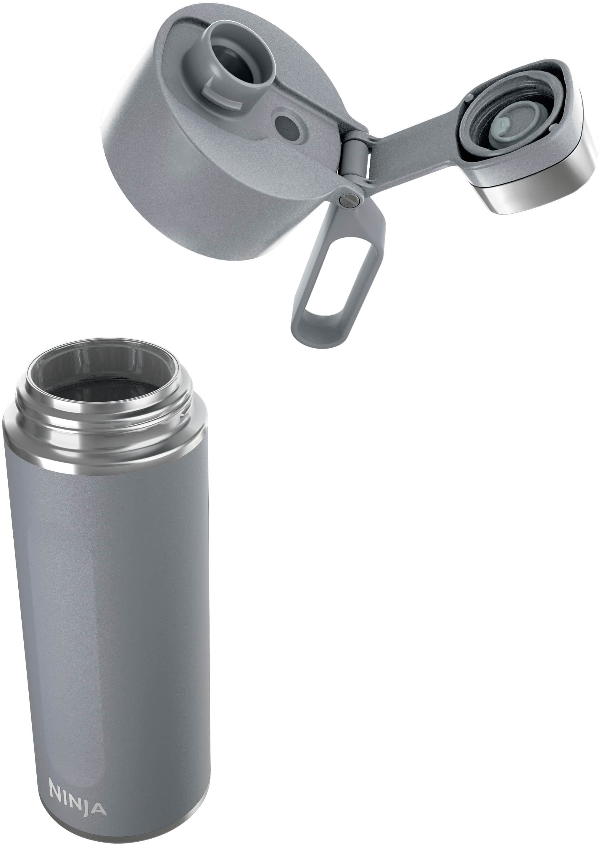 Alt View 12. Ninja - Thirsti 18oz. Travel Bottle - Charcoal Gray.