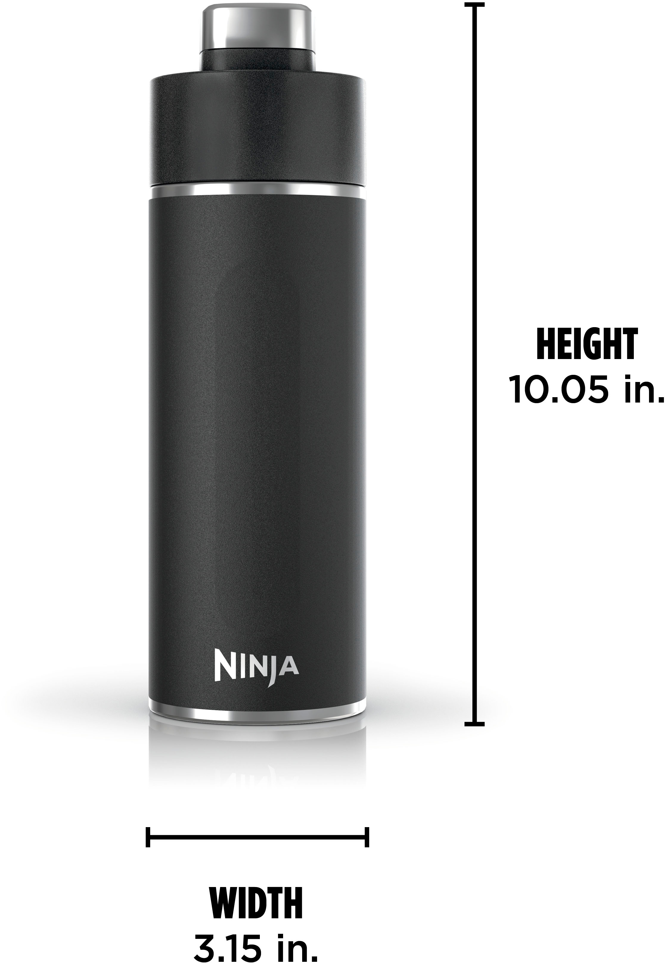 Ninja Nation Logo Water Bottle - Black - 24oz