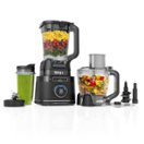 Ninja - Detect Kitchen System Power Blender + Food Processor Pro with 24-oz. To-Go Cup and BlendSense Technology - Black - Front_Zoom