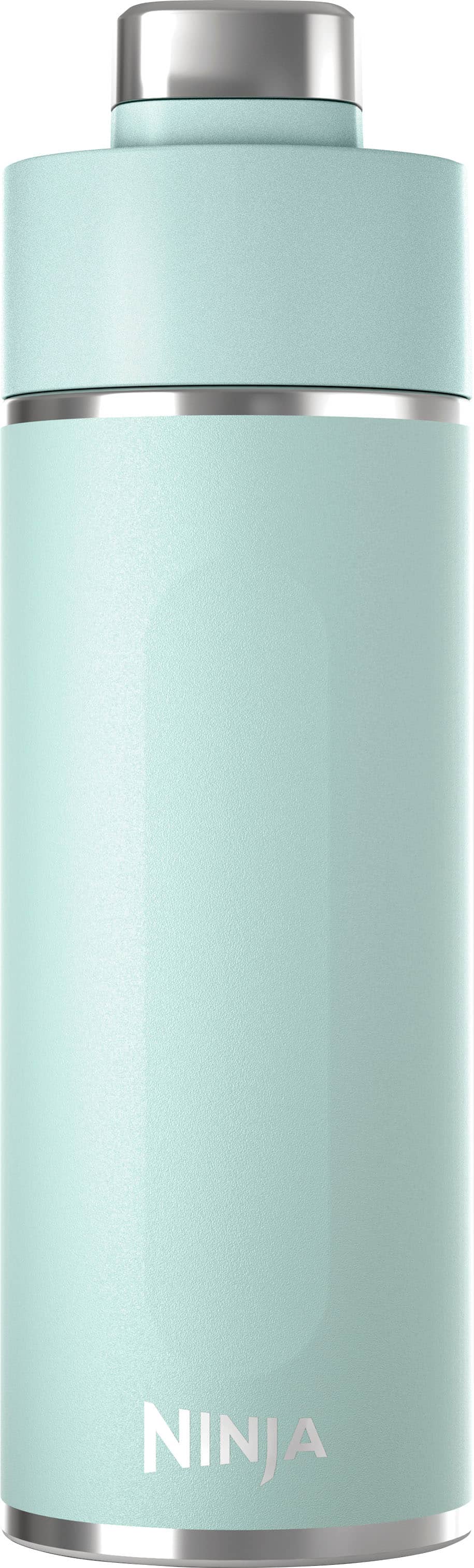 Angle. Ninja - Thirsti 18oz. Travel Bottle - Seafoam Blue.