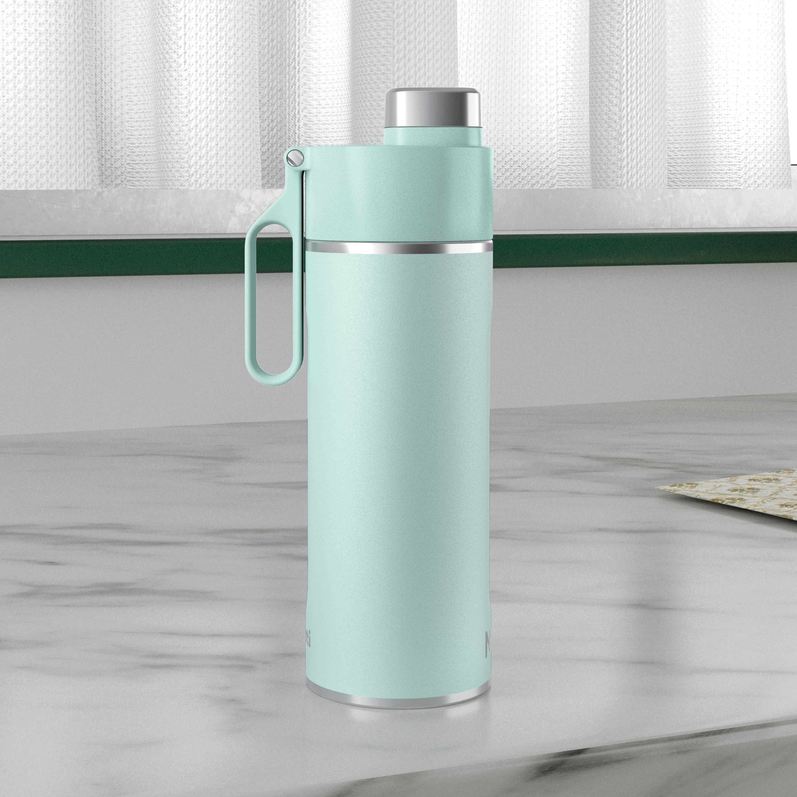 Left. Ninja - Thirsti 18oz. Travel Bottle - Seafoam Blue.