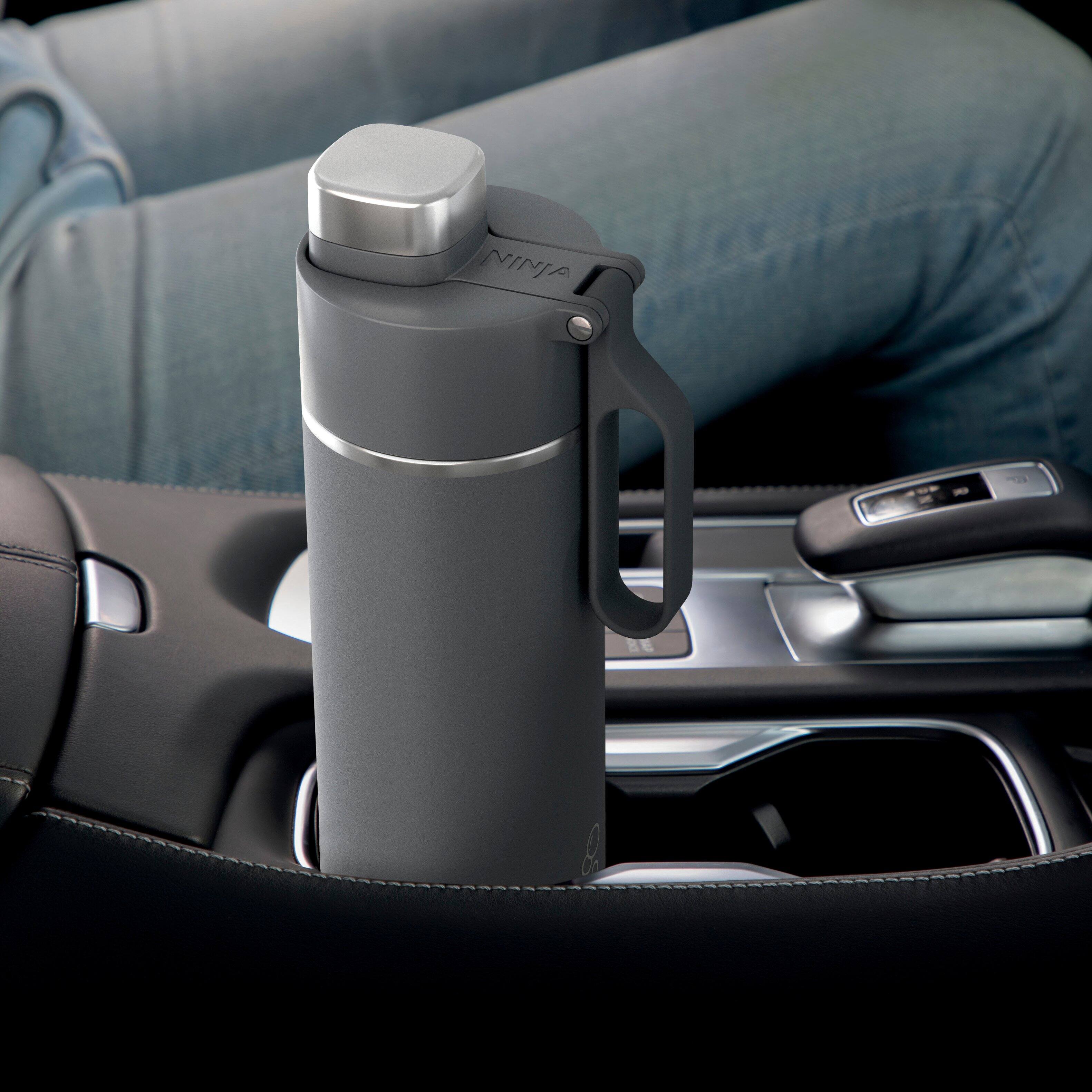 Alt View 14. Ninja - Thirsti 24oz. Travel Bottle - Charcoal Gray.