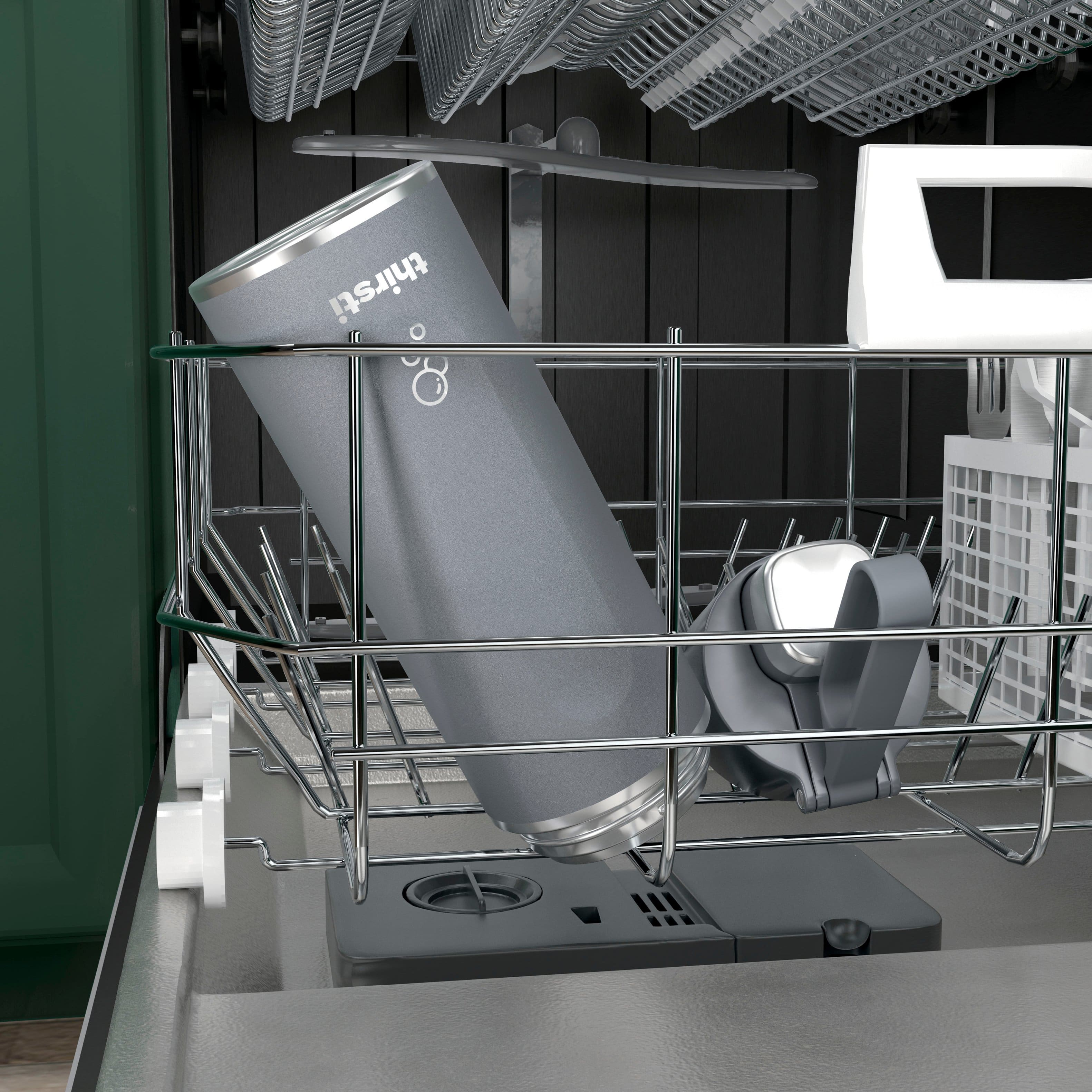 Alt View 15. Ninja - Thirsti 24oz. Travel Bottle - Charcoal Gray.