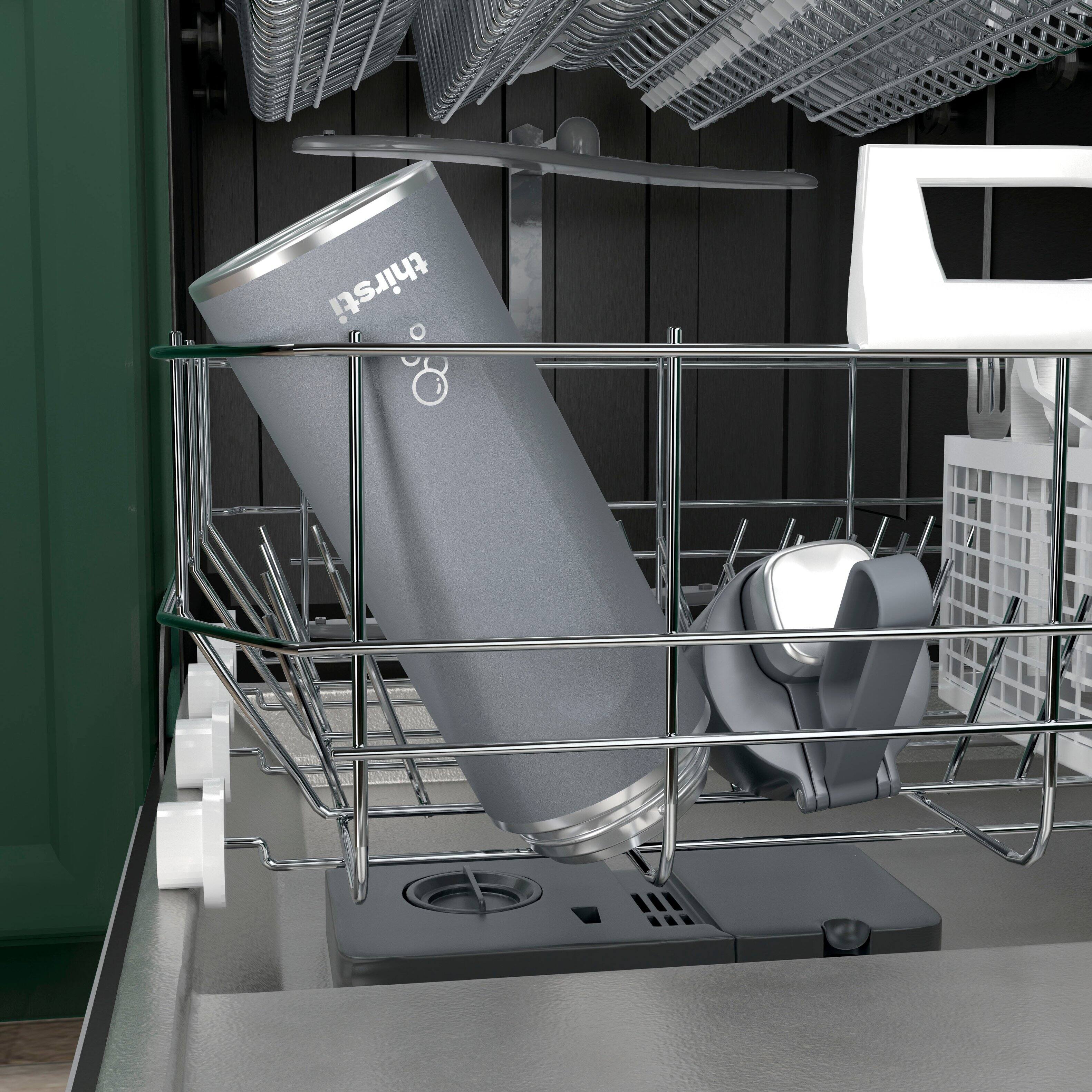 Alt View 15. Ninja - Thirsti 24oz. Travel Bottle - Charcoal Gray.