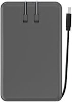myCharge - AMP PRONG 5,000mAh Everything Built-In Portable Charge for Most USB Enables Devices - Gray - Front_Zoom