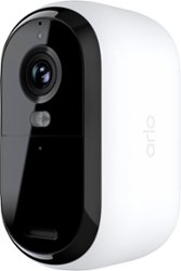 Arlo - Essential 1-Camera Outdoor Wireless 2K Security Camera (2nd Generation) with Color Night Vision - White - Front_Zoom