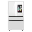 Samsung - BESPOKE 23 cu. ft 4-Door French Door Counter Depth Smart Refrigerator with Family Hub - Custom Panel Ready