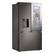 Angle. LG - Standard-Depth MAX 30.7 Cu. Ft. French Door-in-Door Smart Refrigerator with Four Types of Ice - PrintProof Black Stainless Steel.