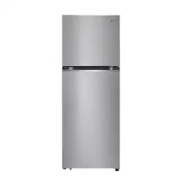 LG - 11.1 Cu. Ft. Top-Freezer Refrigerator with Digital Temperature Control - Stainless Steel Look