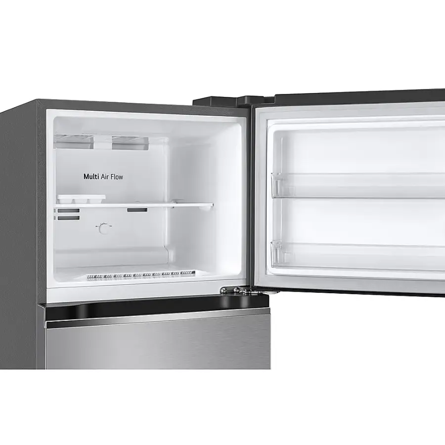 Alt View 4. LG - 11.1 Cu Ft Top-Freezer Refrigerator - Stainless Steel Look.