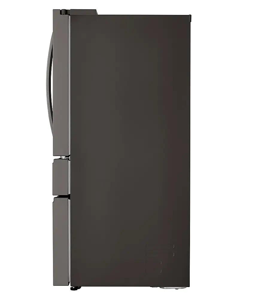 Alt View 21. LG - Standard-Depth MAX 28.6 Cu. Ft. 4-Door French Door Smart Refrigerator with Full-Convert Drawer - PrintProof Black Stainless Steel.