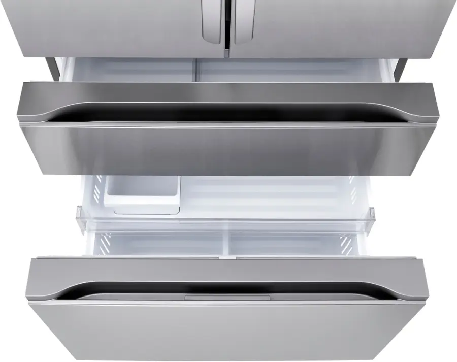 Alt View 18. LG - Standard-Depth MAX 29.6 Cu. Ft. 4-Door French Door Smart Refrigerator with Full-Convert Drawer - PrintProof Stainless Steel.