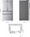 Alt View 1. LG - Standard-Depth MAX 29.6 Cu. Ft. 4-Door French Door Smart Refrigerator with Full-Convert Drawer - PrintProof Stainless Steel.