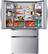 Alt View 4. LG - Standard-Depth MAX 29.6 Cu. Ft. 4-Door French Door Smart Refrigerator with Full-Convert Drawer - PrintProof Stainless Steel.