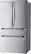 Alt View 2. LG - Standard-Depth MAX 29.6 Cu. Ft. 4-Door French Door Smart Refrigerator with Full-Convert Drawer - PrintProof Stainless Steel.