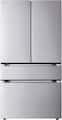 LG - 36-in Standard-Depth MAX 29.6 Cu. Ft. 4-Door French Door Smart Refrigerator with Full-Convert Drawer - Stainless Steel
