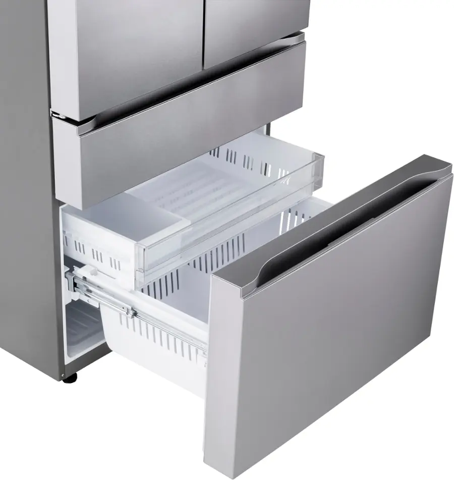 Alt View 14. LG - Standard-Depth MAX 29.6 Cu. Ft. 4-Door French Door Smart Refrigerator with Full-Convert Drawer - PrintProof Stainless Steel.