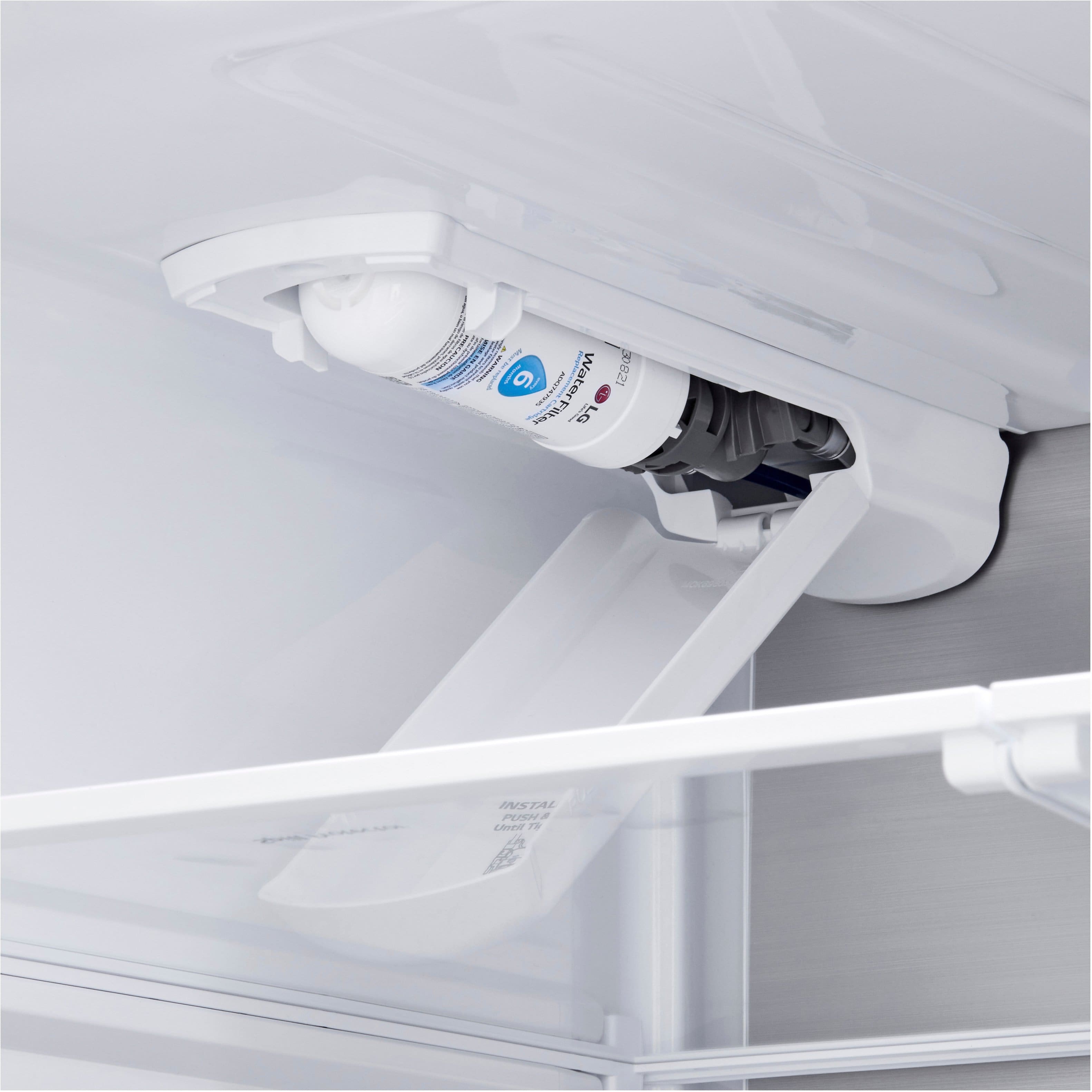 Alt View 5. LG - Standard-Depth MAX 29.6 Cu. Ft. 4-Door French Door Smart Refrigerator with Full-Convert Drawer - PrintProof Stainless Steel.