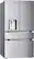 Angle. LG - Standard-Depth MAX 28.6 Cu. Ft. 4-Door French Door Smart Refrigerator with Full-Convert Drawer - PrintProof Stainless Steel.