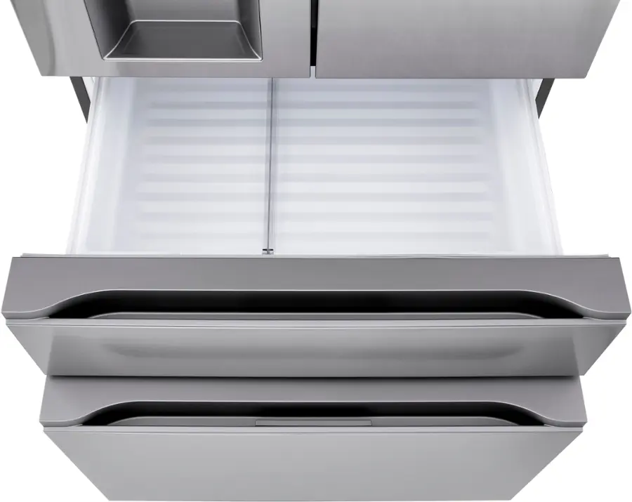 Alt View 14. LG - Standard-Depth MAX 28.6 Cu. Ft. 4-Door French Door Smart Refrigerator with Full-Convert Drawer - PrintProof Stainless Steel.