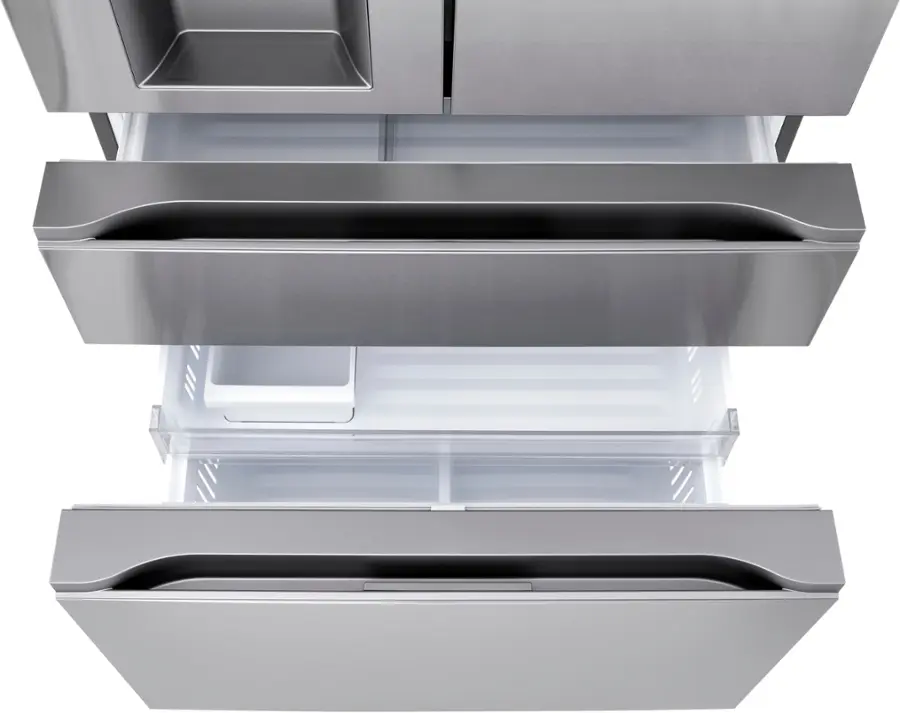 Alt View 20. LG - Standard-Depth MAX 28.6 Cu. Ft. 4-Door French Door Smart Refrigerator with Full-Convert Drawer - PrintProof Stainless Steel.