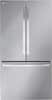 Front. LG - Standard-Depth MAX 31.7 Cu. Ft. French Door Smart Refrigerator with Internal Water Dispenser - PrintProof Stainless Steel.