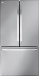 LG - 31.7 Cu. Ft. French Door Smart Refrigerator with Internal Water Dispenser - Stainless Steel - Front_Zoom
