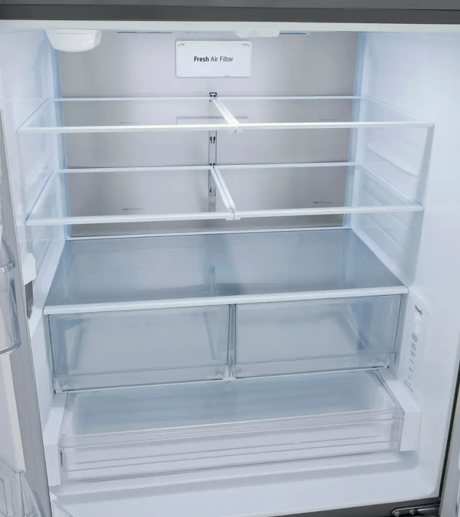 Alt View 20. LG - Standard-Depth MAX 31.7 Cu. Ft. French Door Smart Refrigerator with Internal Water Dispenser - PrintProof Stainless Steel.