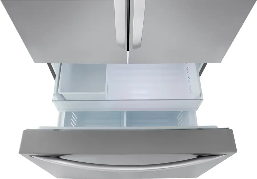 Alt View 22. LG - Standard-Depth MAX 31.7 Cu. Ft. French Door Smart Refrigerator with Internal Water Dispenser - PrintProof Stainless Steel.