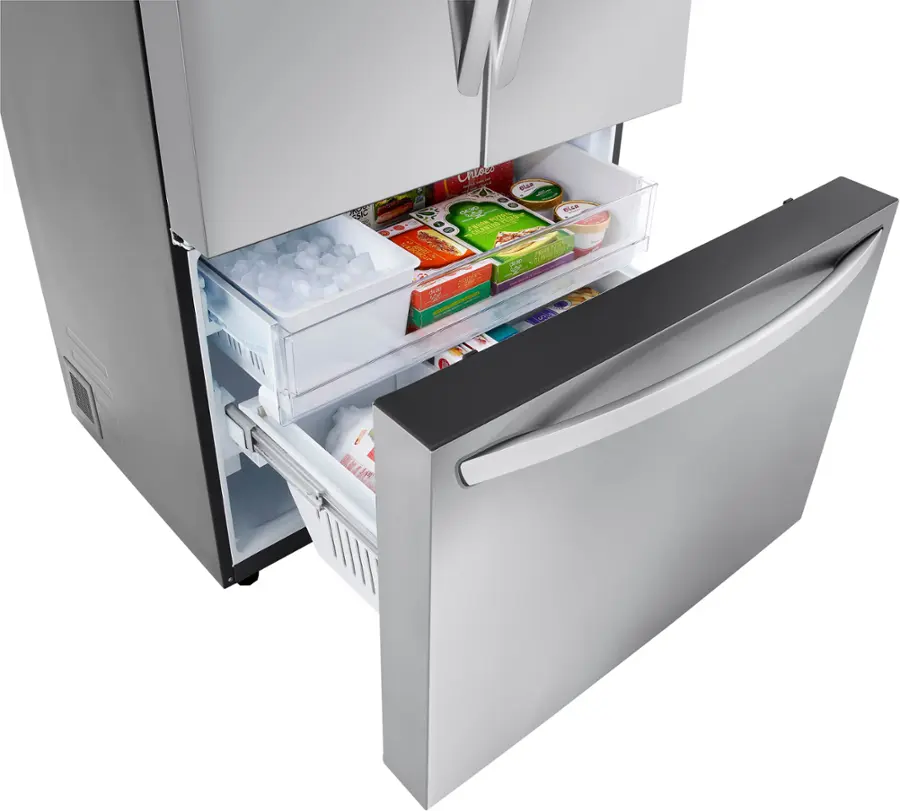 Alt View 25. LG - Standard-Depth MAX 31.7 Cu. Ft. French Door Smart Refrigerator with Internal Water Dispenser - PrintProof Stainless Steel.