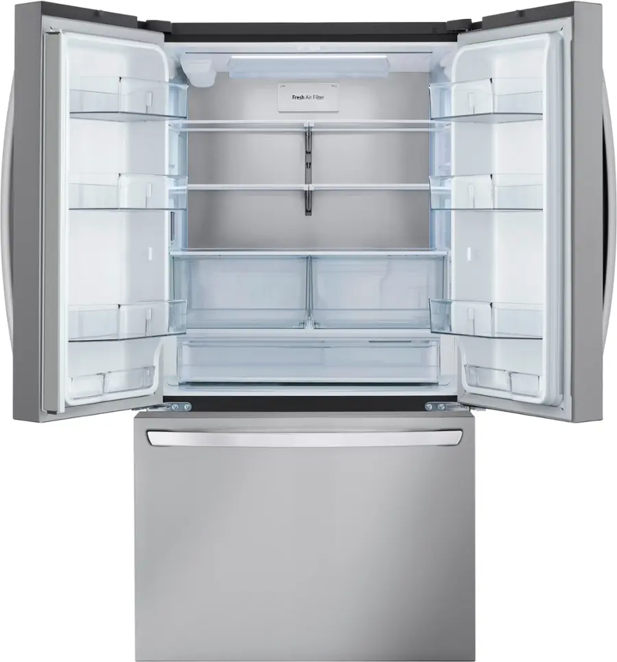 Alt View 14. LG - Standard-Depth MAX 31.7 Cu. Ft. French Door Smart Refrigerator with Internal Water Dispenser - PrintProof Stainless Steel.