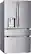 Angle. LG - Standard-Depth MAX 28.6 Cu. Ft. 4-Door French Door Smart Refrigerator with Full-Convert Drawer - PrintProof Stainless Steel.