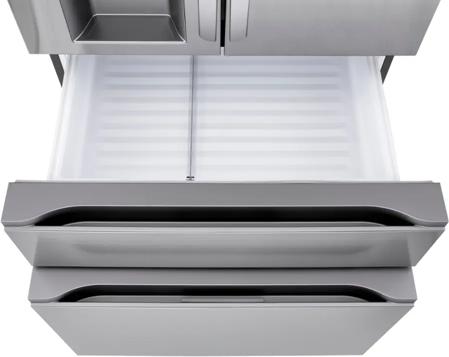 Alt View 22. LG - Standard-Depth MAX 28.6 Cu. Ft. 4-Door French Door Smart Refrigerator with Full-Convert Drawer - PrintProof Stainless Steel.