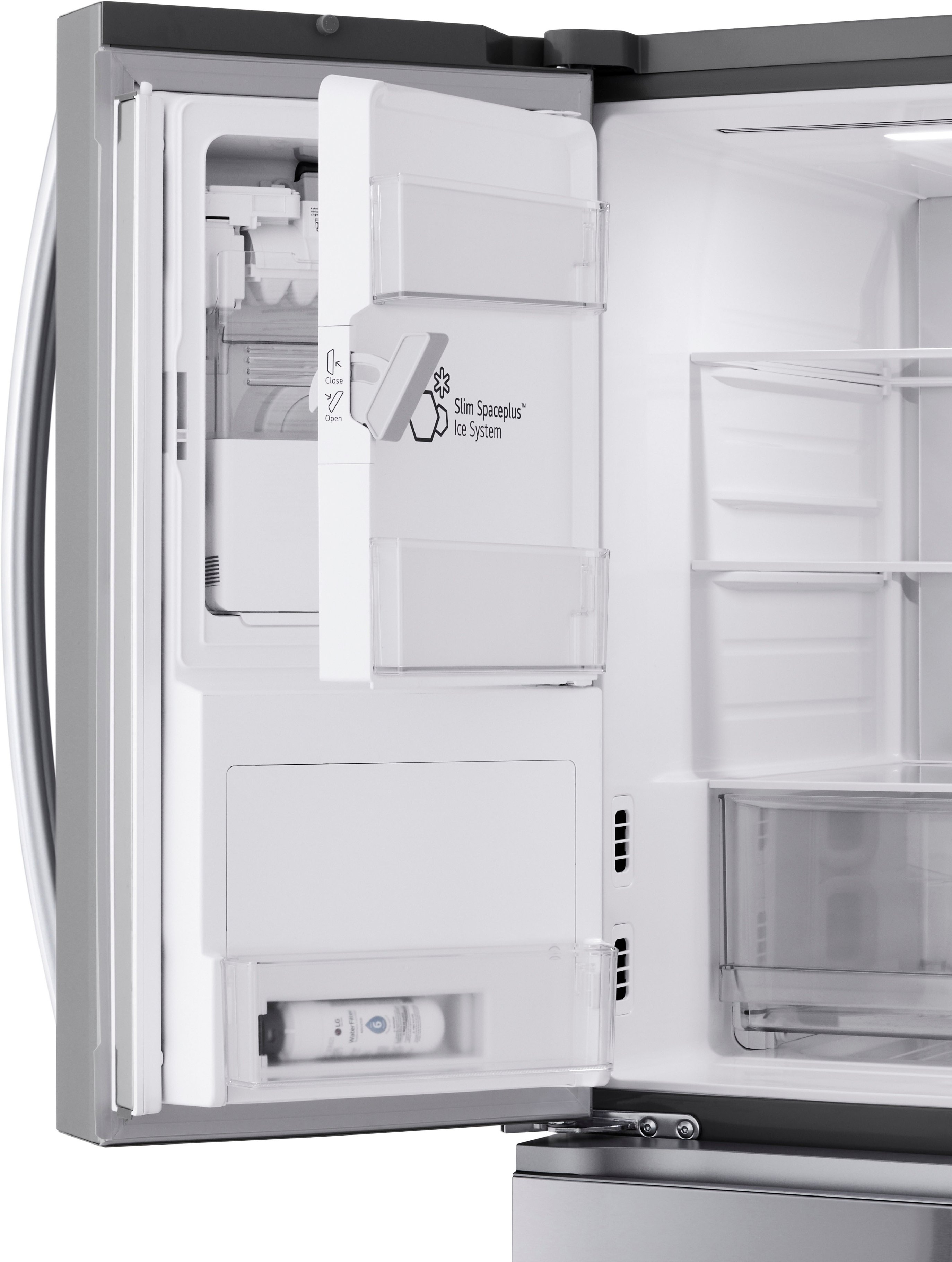 LG 28.6 Cu. Ft. 4-Door French Door Smart Refrigerator with Full-Convert ...