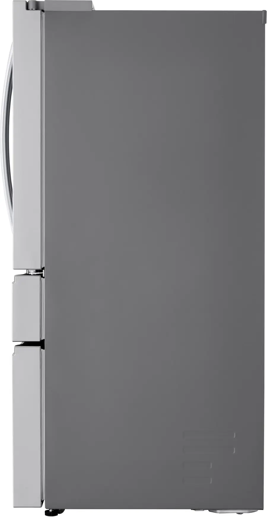 Alt View 29. LG - Standard-Depth MAX 28.6 Cu. Ft. 4-Door French Door Smart Refrigerator with Full-Convert Drawer - PrintProof Stainless Steel.