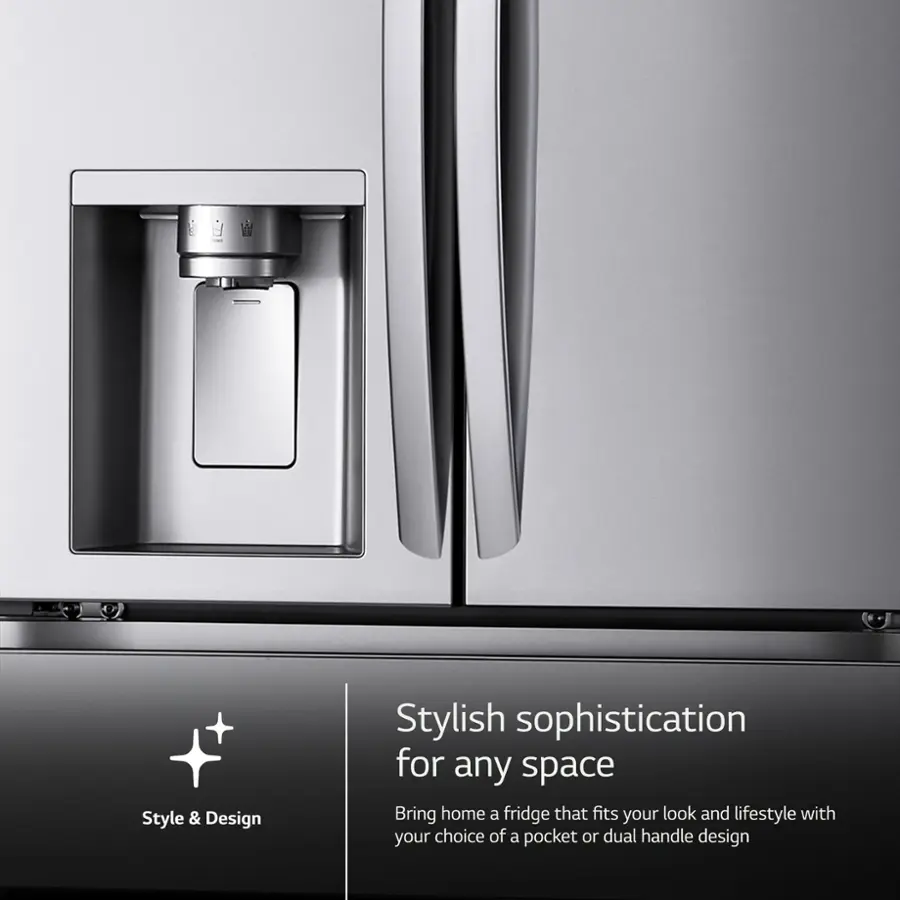 Style & Design: Stylish sophistication for any space. Bring home a fridge that fits your look and lifestyle with your choice of a pocket or dual handle design.