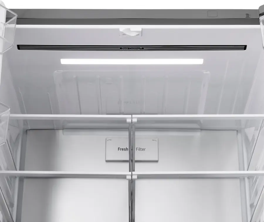 Alt View 19. LG - Standard-Depth MAX 28.6 Cu. Ft. 4-Door French Door Smart Refrigerator with Full-Convert Drawer - PrintProof Stainless Steel.