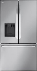LG - 30.7 Cu. Ft. French Door Smart Refrigerator with Dual Ice Maker - Stainless Steel - Front_Zoom