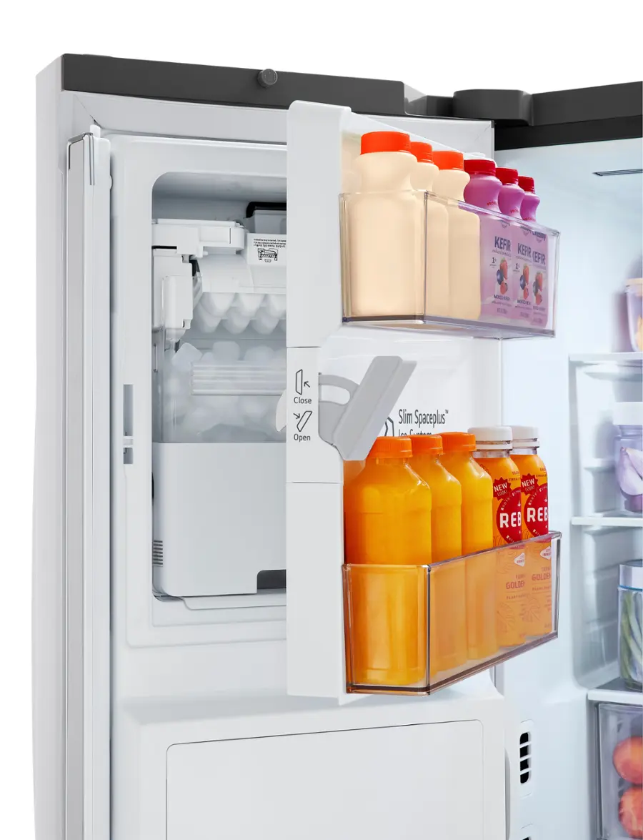 Alt View 18. LG - Standard-Depth MAX 30.7 Cu. Ft. French Door Smart Refrigerator with Dual Ice Maker - PrintProof Stainless Steel.