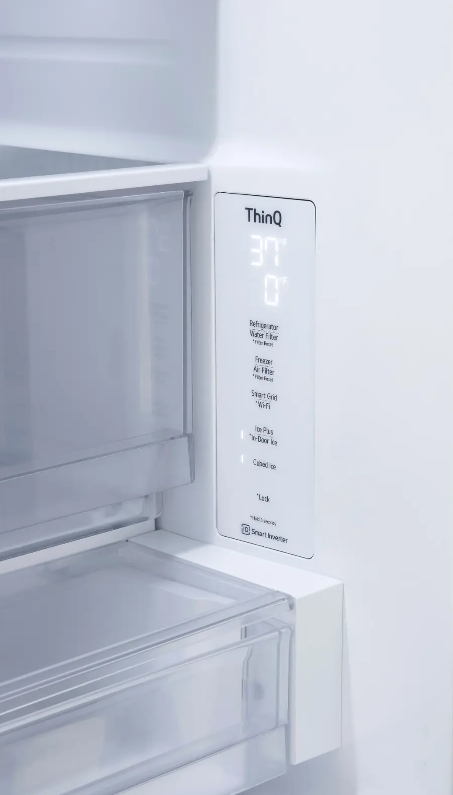 Alt View 22. LG - Standard-Depth MAX 30.7 Cu. Ft. French Door Smart Refrigerator with Dual Ice Maker - PrintProof Stainless Steel.