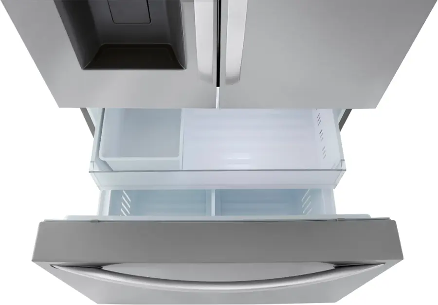 Alt View 25. LG - Standard-Depth MAX 30.7 Cu. Ft. French Door Smart Refrigerator with Dual Ice Maker - PrintProof Stainless Steel.