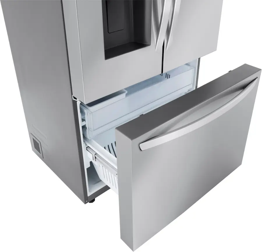 Alt View 27. LG - Standard-Depth MAX 30.7 Cu. Ft. French Door Smart Refrigerator with Dual Ice Maker - PrintProof Stainless Steel.