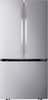 Front. LG - Counter-Depth MAX 21 Cu. Ft. French Door Smart Refrigerator with Ice - PrintProof Stainless Steel.