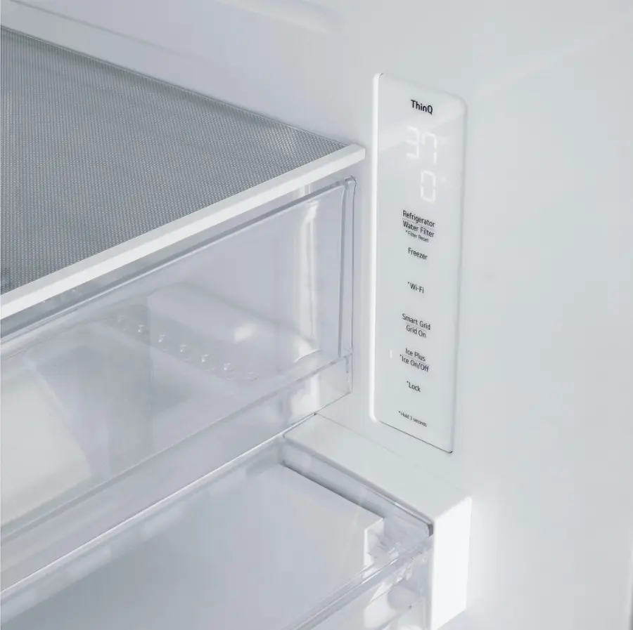 Alt View 16. LG - Counter-Depth MAX 21 Cu. Ft.  French Door Smart Refrigerator with Ice - PrintProof Stainless Steel.