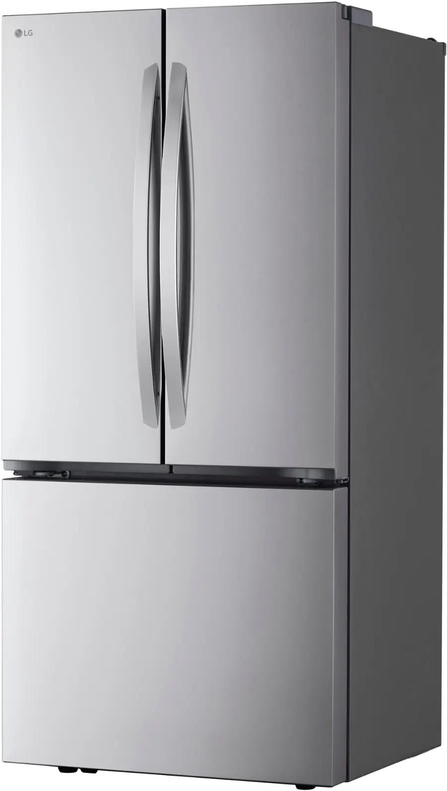Alt View 12. LG - Counter-Depth MAX 21 Cu. Ft.  French Door Smart Refrigerator with Ice - PrintProof Stainless Steel.