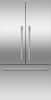 Front. Fisher & Paykel - Active Smart 20.1 Cu Ft French Door Refrigerator with Ice - Stainless Steel.
