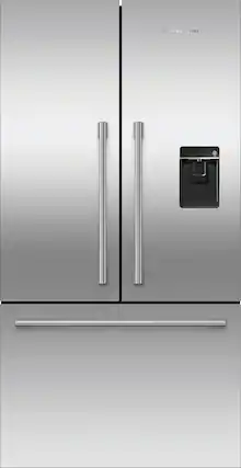 Front. Fisher & Paykel - Active Smart 20.1 Cu Ft French Door Refrigerator with Ice & Water - Stainless Steel.