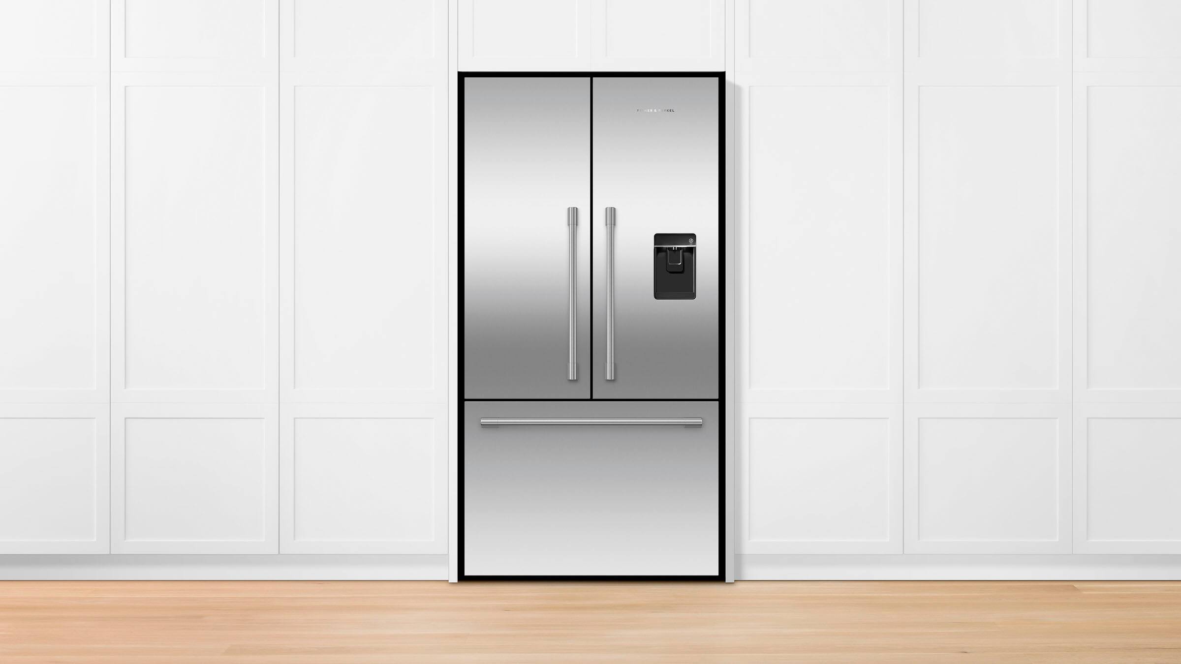 Alt View 12. Fisher & Paykel - Active Smart 20.1 Cu Ft  French Door Refrigerator with Ice & Water - Stainless Steel.