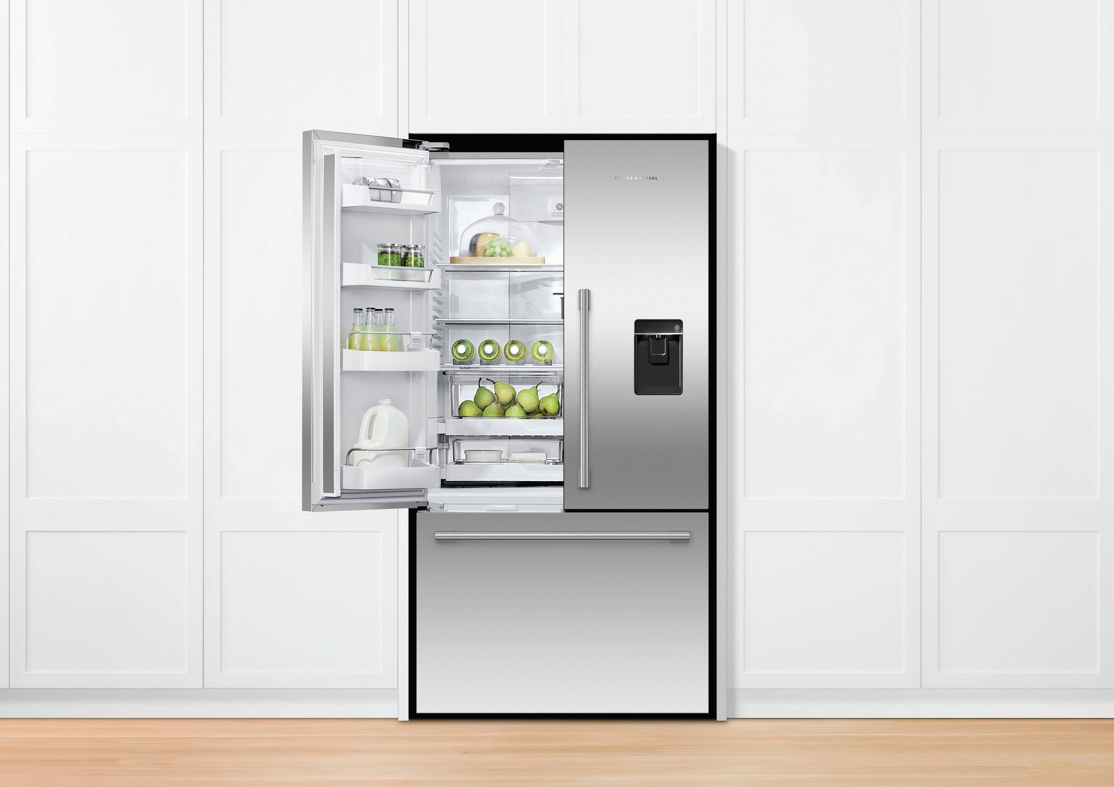 Alt View 14. Fisher & Paykel - Active Smart 20.1 Cu Ft  French Door Refrigerator with Ice & Water - Stainless Steel.
